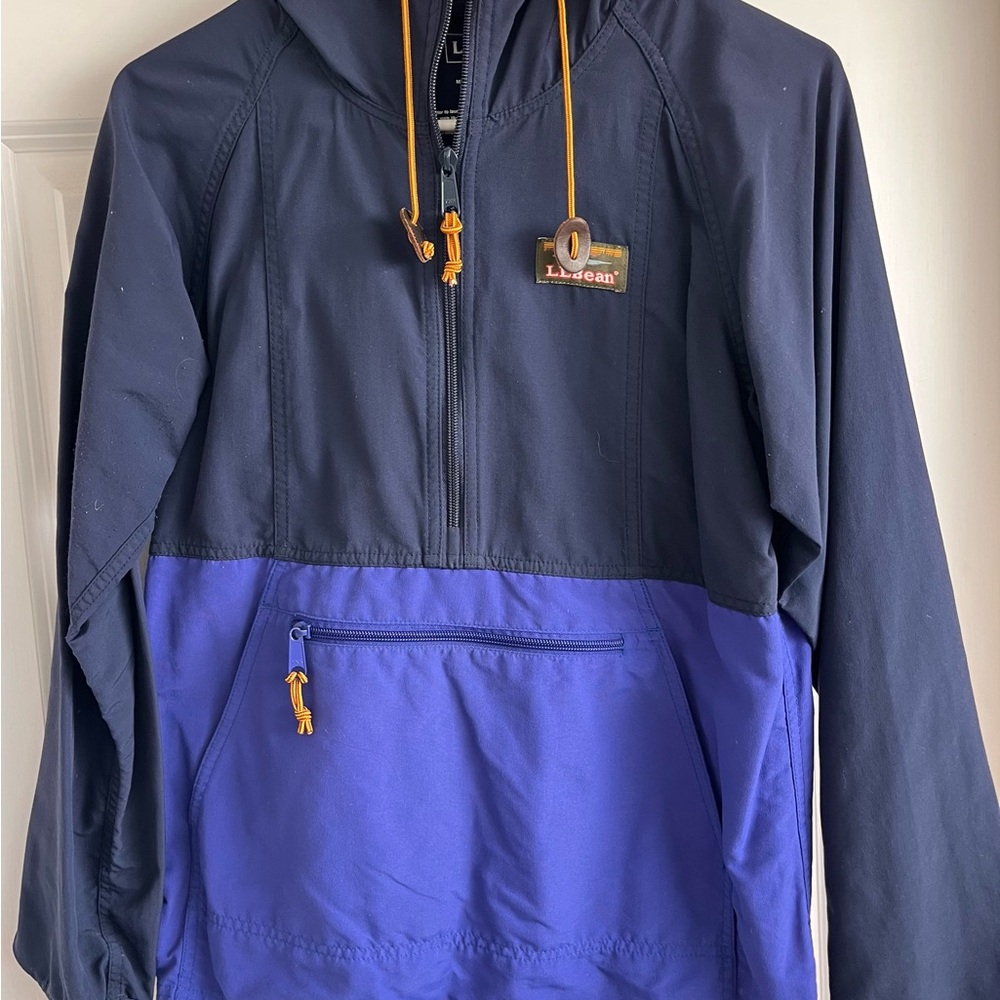 L.L. Bean Blue Jacket with Logo Patch